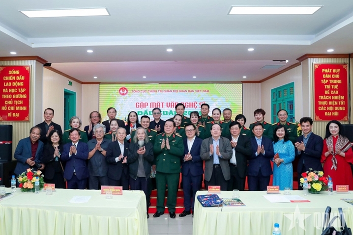 阮仲义大将新春会见文艺界代表